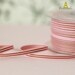 Pink and Brown Stripe Grosgrain Ribbon