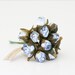 Bulk 144 Blue millinery paper flowers
