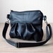 Clutch in Black Genuine Leather - Made to Order