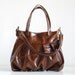 Mini Ruche Bag in Chestnut Brown Leather - SECOND - Ready to Ship