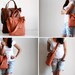 Packet in Olive Green Multitone Leather - Last One - Ready to Ship - ON SALE