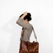 Archive Bag in Dark Shadow Gray Waxed Canvas - LAST ONE - Made to Order