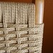 Wegner danish cord folding chair and ottoman