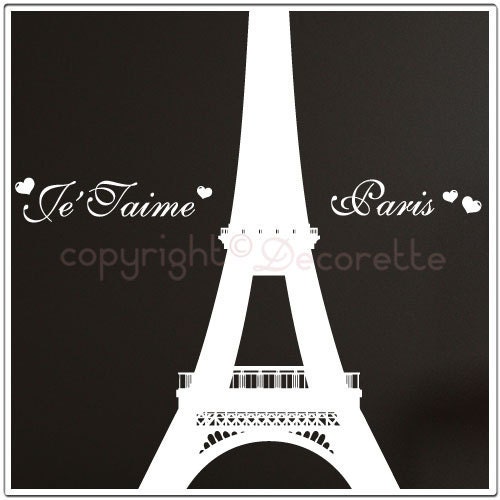 Paris Eiffel Tower - Large Wall Decal