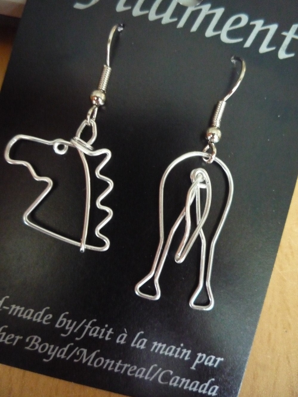 Horse Butt Earrings