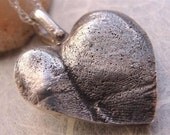 Sterling Silver Baby Toe Print Necklace