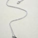 Sterling Silver Fingerprint Large Free Form Heart Necklace with Birthstone