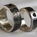 Custom Fingerprint Ring Wedding Band Personalized Sterling Silver Jewelry