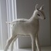 little deer in wool and blue cotton...