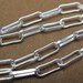Sterling Silver Chain - rectangle link Shape ( 36 inches or 3 feet ) 101002