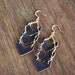 Gold Chevron Dangles