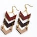 Autumn Chevron Dangles