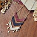 Autumn Triple Chevron Necklace