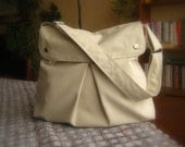 Modular messenger in cream / Unisex / for her / for women / Christmas gift / xmas / under 50