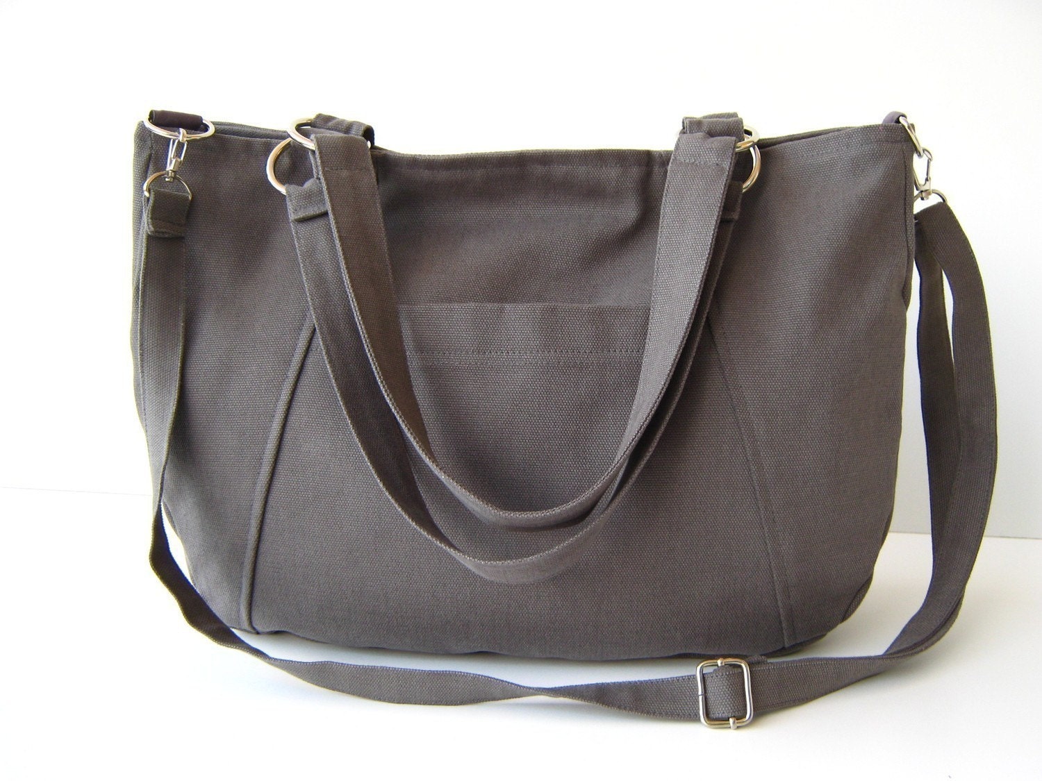 Beauty Tote Bag in Grey