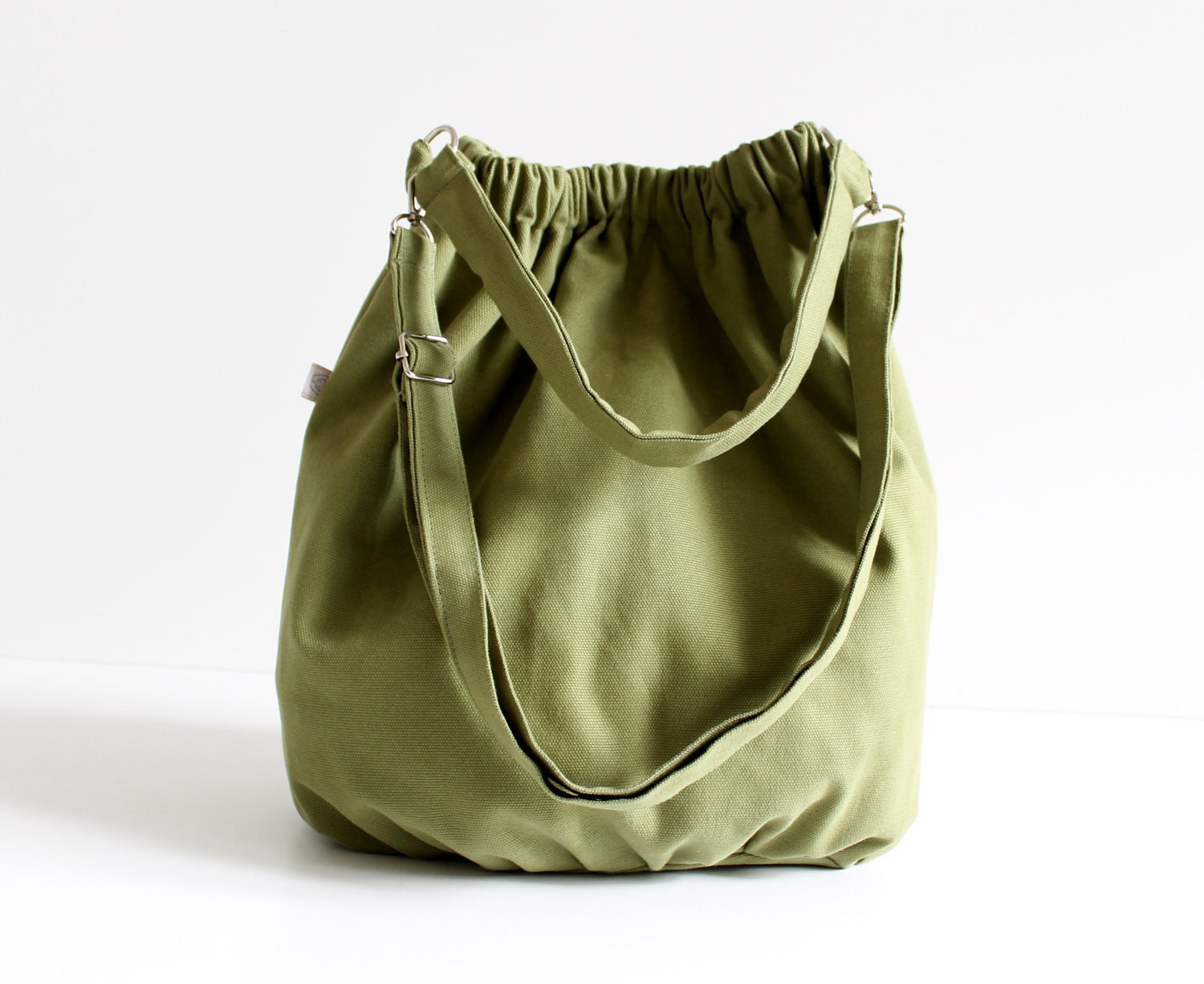 Nagy in Olive Green - extra large / messenger Bag / Diaper Bag / Spring / Summer / gym sport outside bag / St Patricks Day / library bag