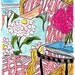 PINK Fleurs on Turquoise Book