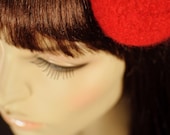 Cherry Drop Felted Mini Beret