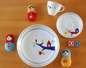 SALE Living in treehouse wonderland petit dejeuner / breakfast set
