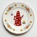 SALE The red polkadot teapot plate