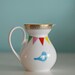 SALE Lovebirds and bunting pitcher