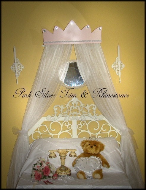 Fairy PrinCess CANOPY Bed with Netting Valance by SoZoeyBoutique