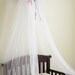 Fairy Bed Canopy Crown Tent Ring Dress Up Princess SaLe WHITE SHEERS INCLUDED