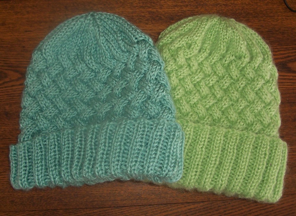 Aran Inspired Interwoven Cable Winter Hat Knitting Pattern