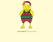 Seasoned Chicken Holiday Card set of 6 by She's SO Creative (HC143-s6)