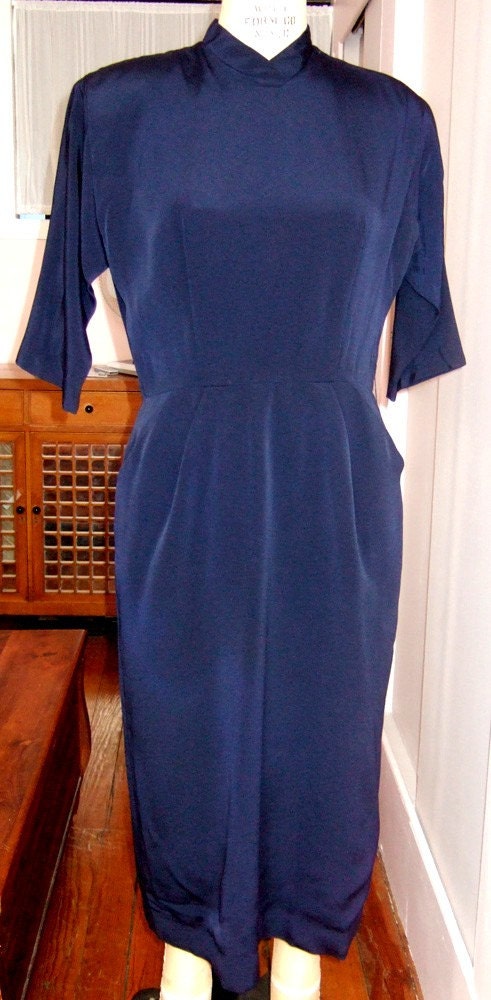 Navy 1940's Dress
