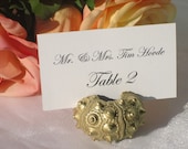 Gold Sea Urchin place card holders - set of 50