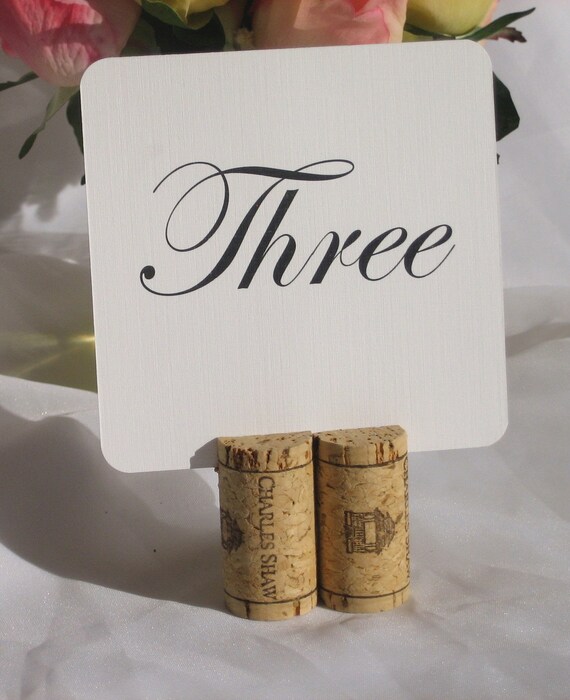 Wine Cork Table Number HolderSet of 10 by Gallery360 on Etsy