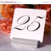 Silver Wood Table Number Holders- Set of 4- RESERVED