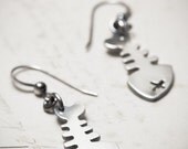 Fishbone earrings
