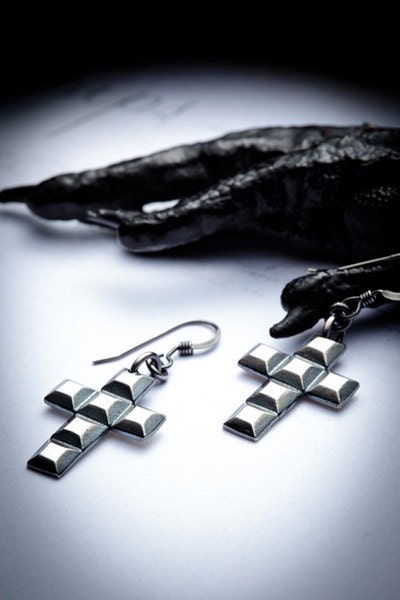 SALE-cross earrings
