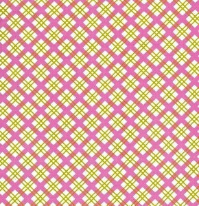 SALE Delilah by Tanya Whelan, Picnic Check in pink, LAST yard