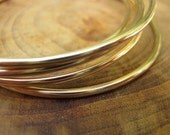 14kt Gold Filled Bangle Set of Three