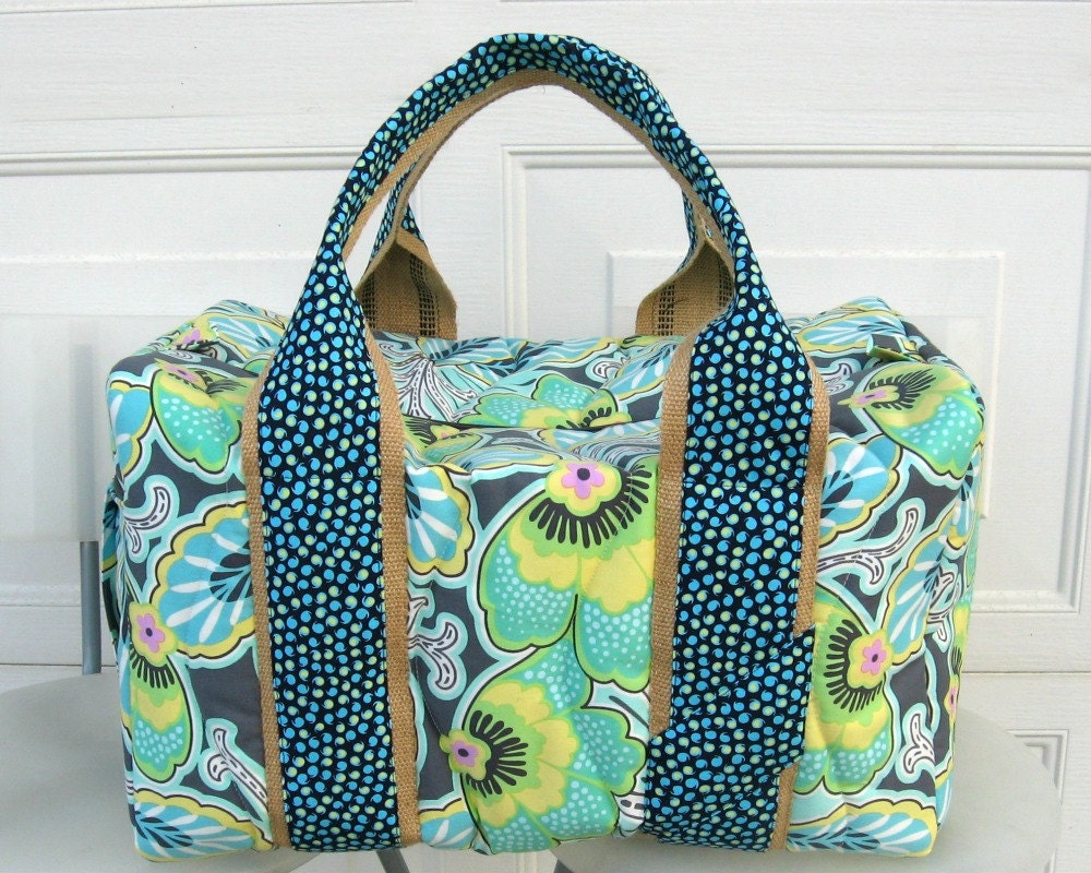 New Release Weekender Duffel Bag in Blues and Grey