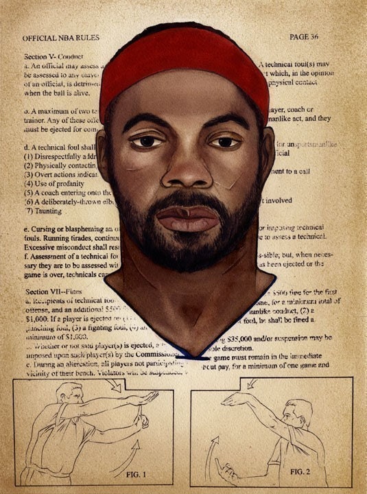 Limited Edition (50) Print of Rasheed Wallace