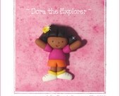 Dora the Explorer bead/charm/hair bow center