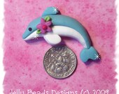 Little Polymer Clay Dolphin Bead