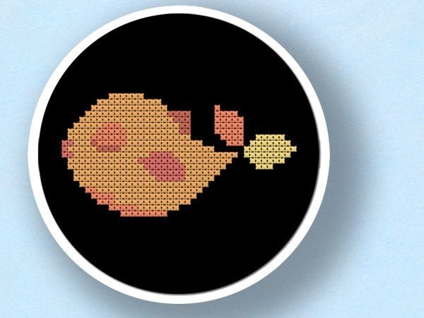 Wiggle. Fish Cross Stitch PDF Pattern
