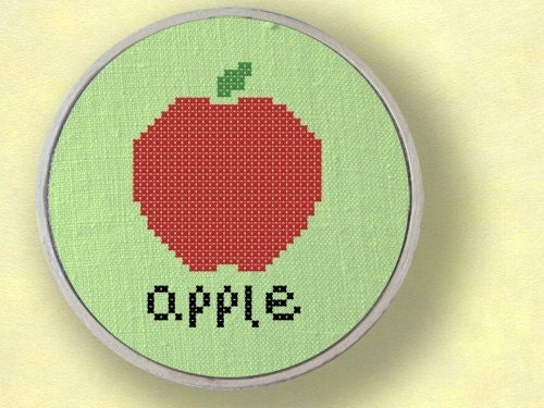 Apple Cross Stitch