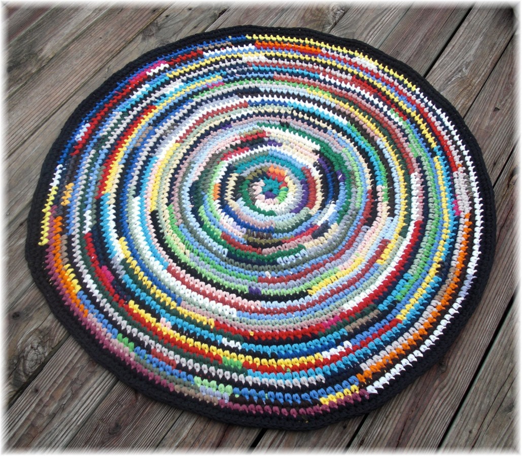 Round Rag Rug 41 inches