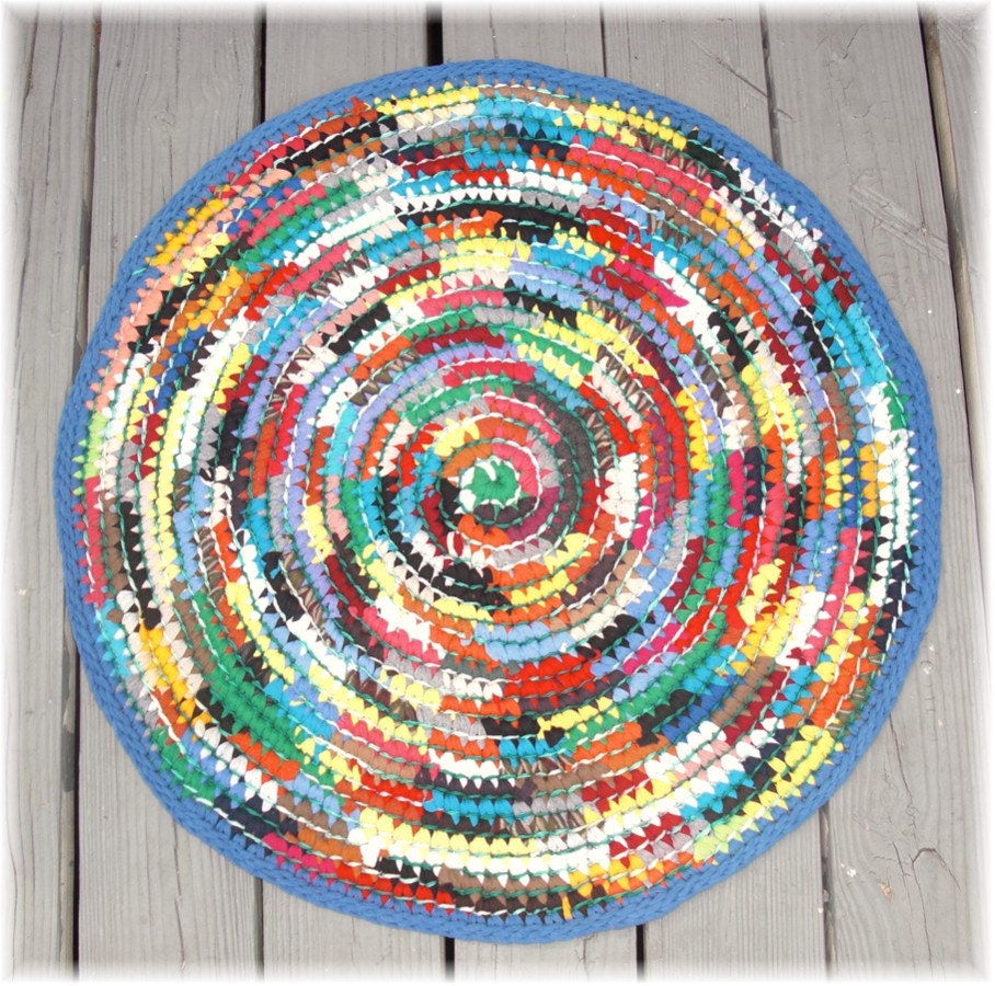 Round Rag Rug 28 inches