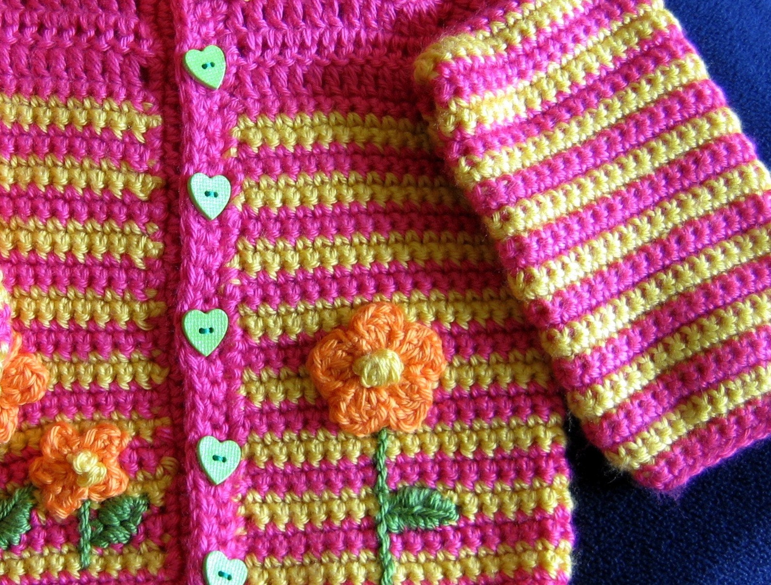 RAINBOW SHERBERT ICE CREAM BABY SWEATER