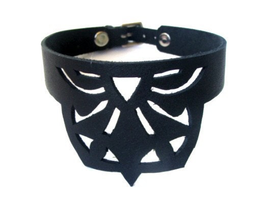 Cabaret Black Leather Choker - Necklace Statement Jewelry