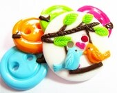 Love Birds On A Swing  (set of 5)
