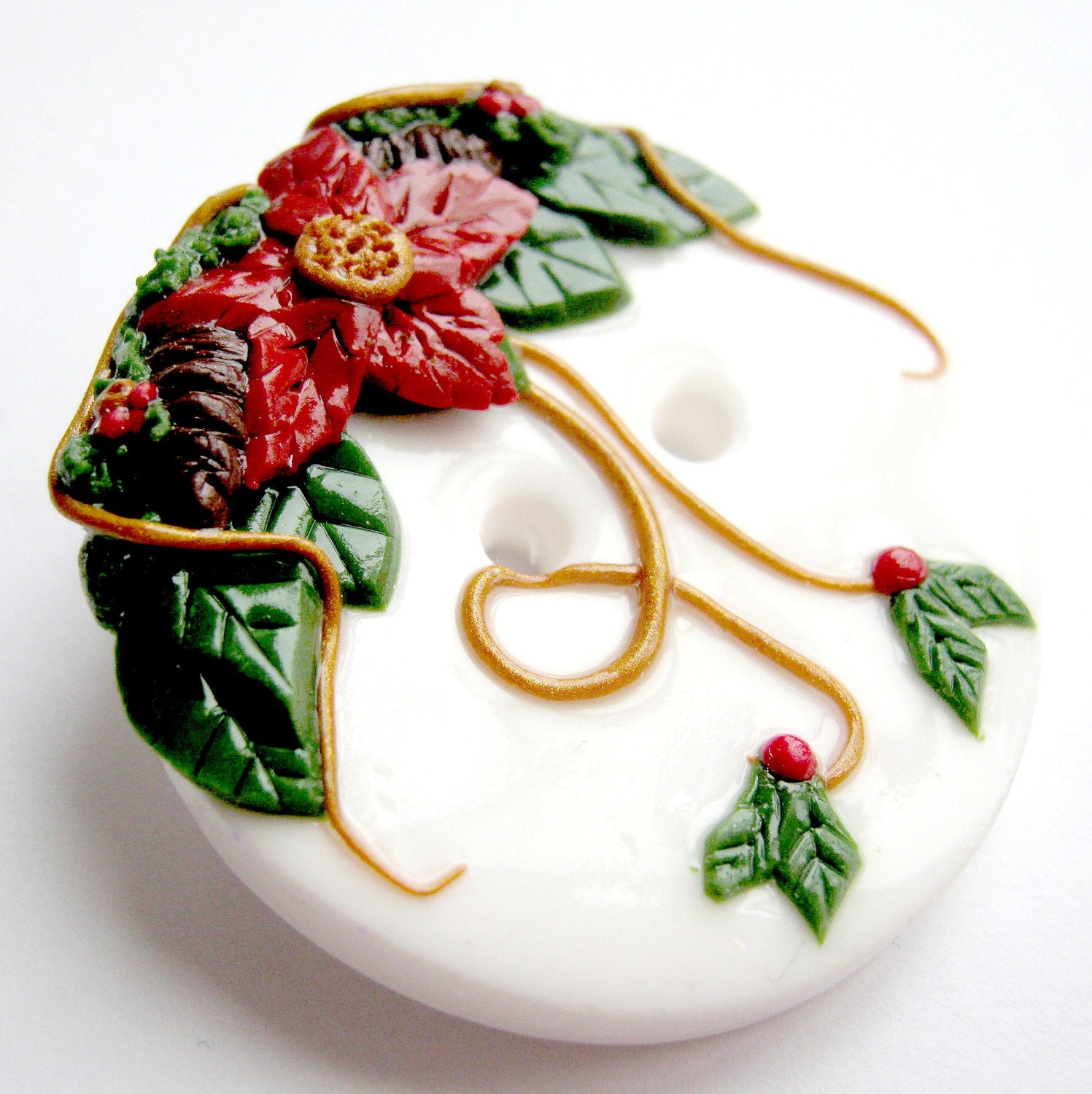 Noel JUMBO Button 1.5 inches SINGLE BUTTON