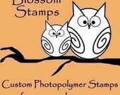 Custom Rubber Stamp - shop stamp, logo stamp, art stamp, footprint stamp, wedding stamp, business stamp - RESERVED for Kristin